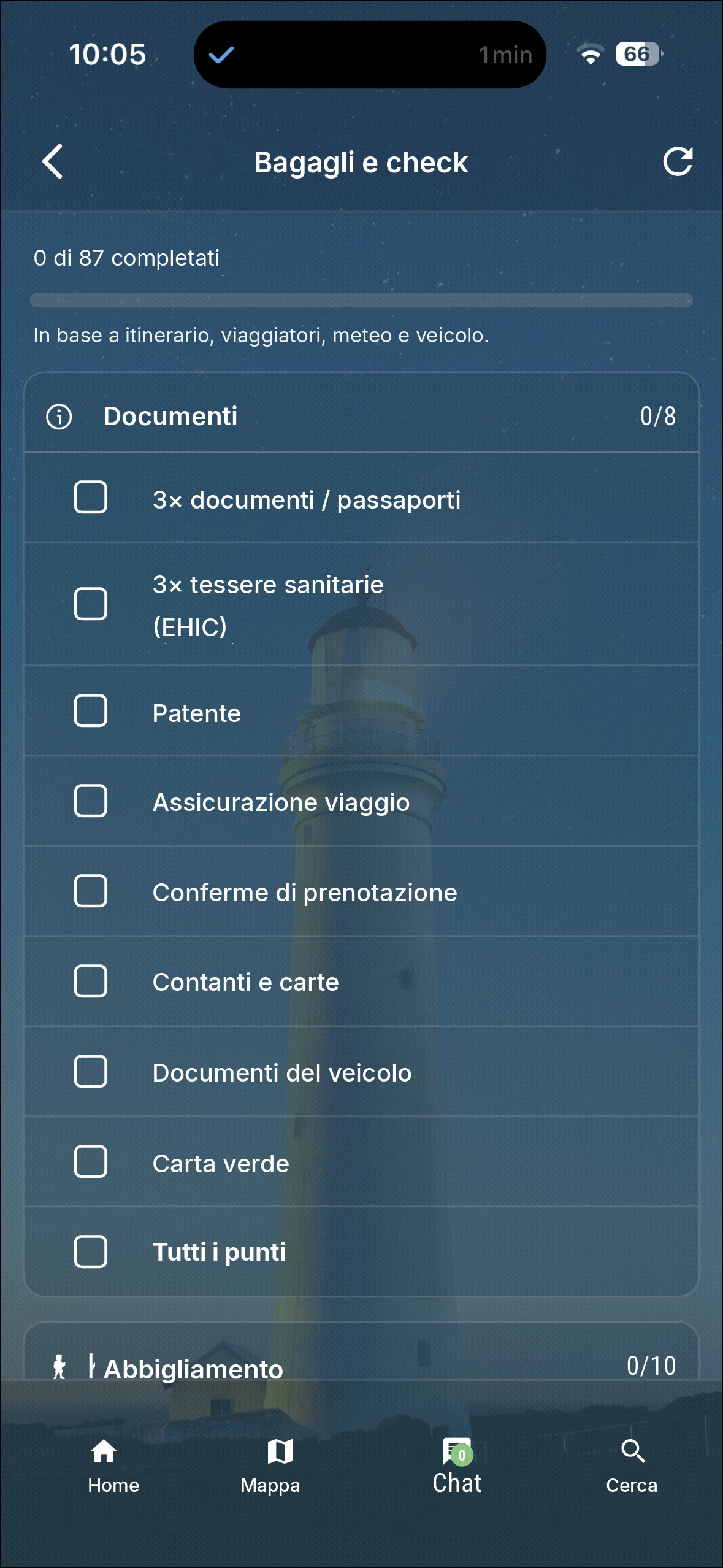 Bagagli e check